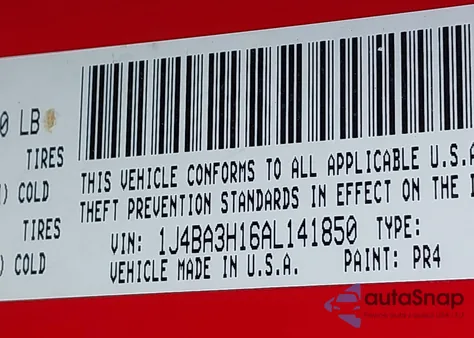 2010 Jeep Wrangler Unlimited Sport из США, поврежденный, VIN 1J4BA3H16AL141850